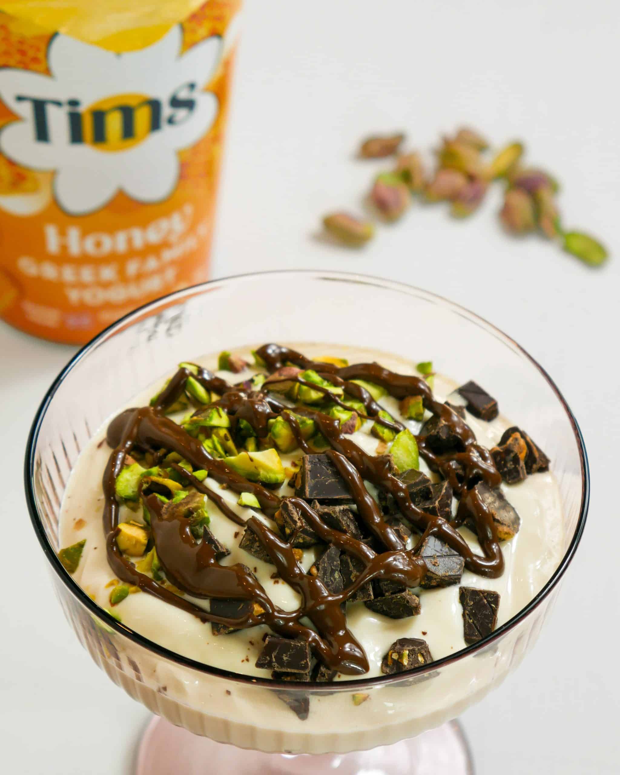 Dubai Chocolate Yogurt Treat
